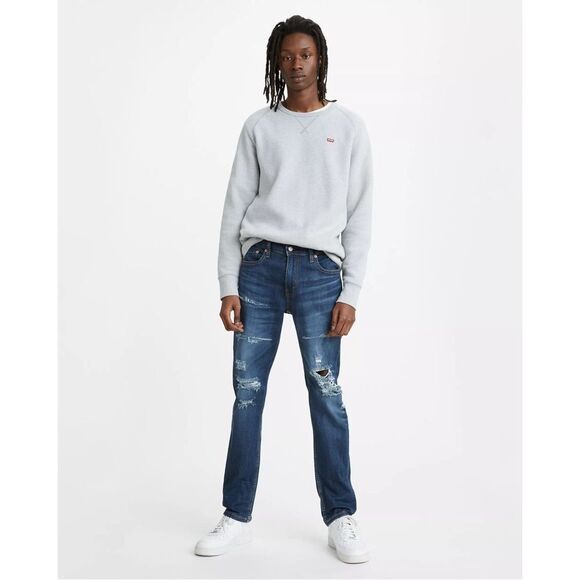 NWT Levi's 511 Slim Fit Flex Jeans, Myers Dust Destructed Wash, 32 x 34 45114478 - Picture 2 of 10